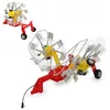 Image de JAMARA Schwader Pöttinger pour Tracteur RC 1:16, Licence Officielle, Dents rotatives Pendant la Conduite, Bras de flèche Pliables et rétractables, Rouge