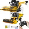 Image de Jamara 405310 Moissonneuse-batteuse MT-1000 1:24S 2,4 GHz blé et maïs avec fumée et Grain de Jeu   Son d'avertissement de recul, pneus en Caoutchouc profilés, lumière LED