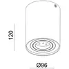Image de Deko-Light Spot pour plafond Bengala, argent, Ø 9,6 cm, pivotant et inclinable