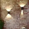 Image de Deko-Light Applique d'extérieur LED Arcturus, largeur 8 cm, graphite à 2 lampes IP54