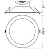 Image de Deko-Light Plafonnier encastré LED Acrux, Ø 24 cm, argent mat, CCT
