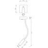 Image de Deko-Light Applique murale LED Brahe I, lampe de lecture, blanc