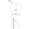 Image de Deko-Light Applique murale LED Brahe IV, blanche