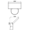 Image de Deko-Light Applique d'extérieur LED Alkes S, 20 cm de large