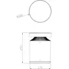 Image de Deko-Light Luminaire pour socle LED Faro, hauteur 25 cm, gris foncé, DALI, 3.000K