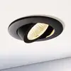 Image de Deko-Light Plafonnier encastré LED Dione, IP44, 3.000 K, noir, intensité variable