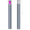Image de Deko-Light Borne lumineuse Facado II, hauteur 100 cm, ronde, gris foncé/opale