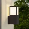 Image de Deko-Light Applique d'extérieur Facado 2 Square, aluminium, gris foncé, E27