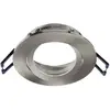 Image de Deko-Light Plafonnier encastré Samsola, argent brossé, Ø 8 cm Métal