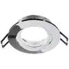 Image de Deko-Light Plafonnier encastré Samsola, argent brillant, Ø 8 cm, métal