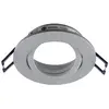 Image de Deko-Light Plafonnier encastré Samsola, couleur aluminium, Ø 8 cm, métal