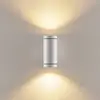 Image de Deko-Light Applique d'extérieur ShoreLine Pro Round up/down, blanche, GU10