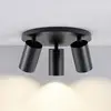 Image de Deko-Light Spot pour plafond CAN TILT, noir, Ø 25 cm, à 3 lampes, métal GU10