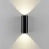 Image de Deko-Light Applique d'extérieur CAN, noir, à 2 lampes, Ø 8 cm IP65 métal GU10