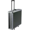 Image de Reloop 200 Trolley CD Case - Boîtier de CD professionnel avec cadre de chariot, poignée télescopique, division par 4, rembourrage en mousse, noir