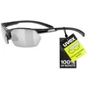 Image de uvex Sportstyle 114 - Lunettes Extérieures pour Hommes et Femmes - Effet Miroir - Verres Interchangeables Dans les Catégories de Filtres 0, 1 et 3 Compris - Black Matt/Silver - One Size