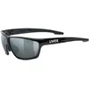 Image de uvex sportstyle 706 - lunettes de sport pour hommes et femmes - effet miroir - champ de vision sans buée - black/silver - one size