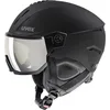 Image de uvex Instinct Visor - Casque de Ski pour Hommes et Femmes - avec Visière - Réglage de la Taille Individuel - Black Matt - 56-58 cm
