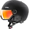 Image de uvex Wanted Visor - Casque de Ski pour Hommes et Femmes - avec Visière - Réglage de la Taille Individuel - Black Matt - 58-62 cm