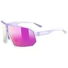Image de uvex sportstyle 237 - lunettes de sport pour adults - forte protection contre les UV - confort et maintien parfait sans points de pression - purple fade/mir.pur - one size