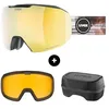 Image de Uvex epic ATTRACT Lunettes de ski avec verres interchangeables, pour ski/snowboard/randonnée pour homme, femme et jeune, noir/doré