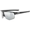Image de uvex axos set - lunettes de sport pour adults - protection à 100% contre les UVA, UVB et UVC - confort et maintien parfait sans points de pression - black matt/mir.silver - one size