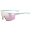 Image de uvex skyrise jr., lunettes de sport, Enfant unisexe, pink-green matt, one size