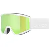 Image de Uvex blast FM, lunettes de ski, Adulte unisexe, white matt/green-clear, one size