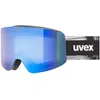 Image de Uvex provoqe FM - lunettes de ski pour adults - Catégorie de filtre 2 - anti-buée - black matt dl/blue-clear - one size