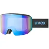Image de Uvex lace ATTRACT - lunettes de ski pour adults - Catégorie de filtre 2 - anti-buée - black dl/FM blue-gree - one size