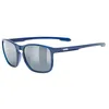 Image de uvex LGL 52 - lunettes de soleil pour adults - forte protection contre les UV - protection à 100% contre les UVA, UVB et UVC - transparent blue/smoke gray - one size