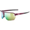 Image de Uvex vectiv set - lunettes de sport pour adults - protection à 100% contre les UVA, UVB et UVC - confort et maintien parfait sans points de pression - cranberry tr.m/mir.rose - one size