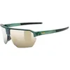 Image de Uvex vectiv set - lunettes de sport pour adults - protection à 100% contre les UVA, UVB et UVC - confort et maintien parfait sans points de pression - olive trans. / mir.gold - one size