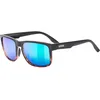 Image de Uvex poise - lunettes de sport pour adults - protection à 100% contre les UVA, UVB et UVC - anti-buée - black-demi matt/mir.green - one size