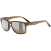 Image de Uvex poise P - lunettes de sport pour adults - protection à 100% contre les UVA, UVB et UVC - polarisées - smoke matt/brown - one size