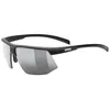 Image de Uvex aerios S V   lunettes de sport étroites et ultralégères à teinte automatique pour adultes avec traitement anti-buée et branches soft   noir mat/fumé   taille unique