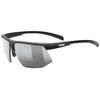 Image de Uvex aerios S   lunettes de sport étroites et ultralégères pour adultes avec traitement anti-buée et branches soft   noir mat/fumé   taille unique