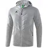 Image de Erima Veste matelassée/tricotée avec Capuche Jacket Mixte Adulte, Gris Clair, FR : M (Taille Fabricant : M)