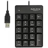 Image de DELOCK 12481 TECLADO NUMÉRico USB Universal Negro