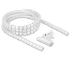 Image de Delock 18840 Tuyau spiralé avec Outil d'extraction Blanc 2,5 m x 20 mm