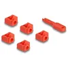 Image de DeLOCK 20928 bloqueur de port Bloqueur de port + clé RJ-45 Rouge Plastique 11 pièce(s)