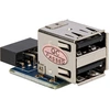 Image de 1 x 9-pin 2.54 mm/2 x USB 2.0-A Noir, Bleu, Argent, Adaptateur