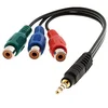 Image de DeLOCK Câble adaptateur Jack 4 broches > 3 x RCA femelle 24 cm