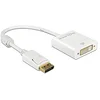 Image de DeLock 62600 Adaptateur DisplayPort 1.2 vers DVI 0,20 m Blanc