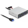 Image de DeLOCK 64207 hub & concentrateur 5000 Mbit/s Noir, Gris