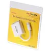 Image de DeLock 65129 Adaptateur Mini Displayport vers DVI 0,20 m Blanc