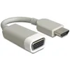 Image de DeLock 65469 Adaptateur HDMI 0,15 m Blanc/Gris
