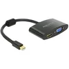 Image de DeLock 65553 Adaptateur Mini-DisplayPort 1.1 vers VGA/HDMI-A 0,15 m Noir