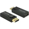 Image de DeLock 65573 Adaptateur DisplayPort 1.2 vers HDMI Noir