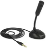 Image de DeLOCK 65872 Noir Mobile phone/smartphone microphone Avec fil - Microphones (Mobile phone/smartphone microphone, -32 dB, 100 - 13000 Hz, Omnidirectionnel, 2200 Ohm, Avec fil)